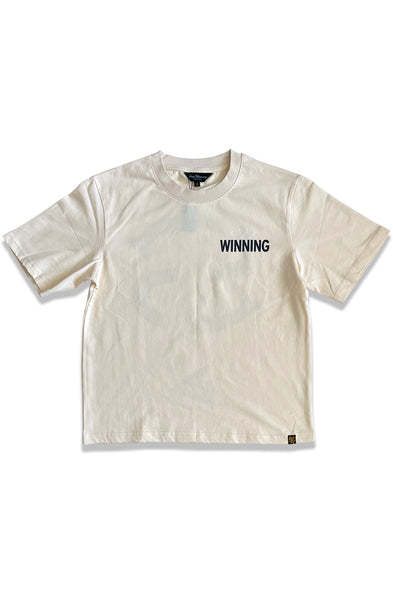 Stay Winning Distressed Back Logo Tee