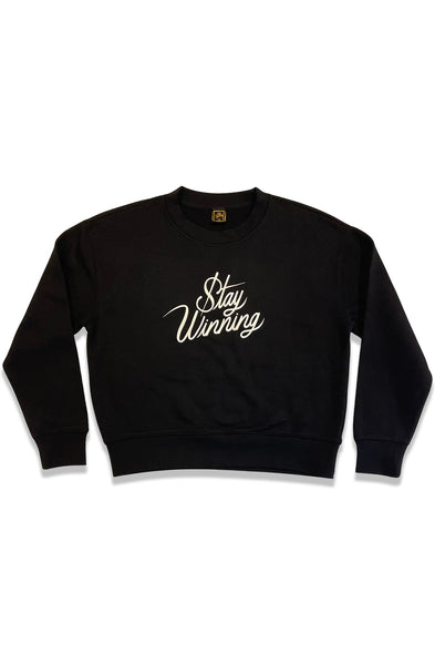 Stay Winning Original Script Crewneck Women Sweater