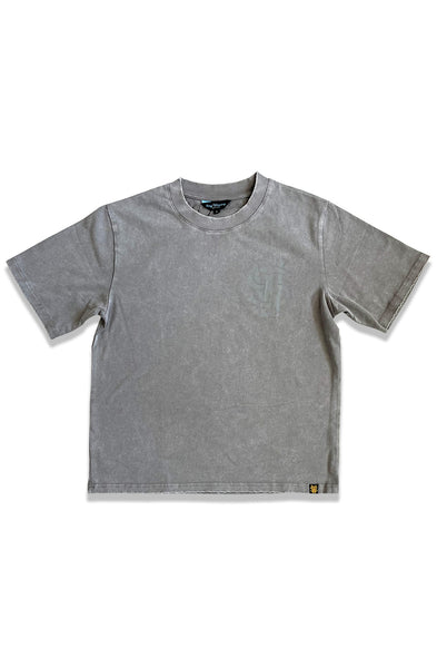 Stay Winning Acid Wash Distressed Original Logo Script Tee
