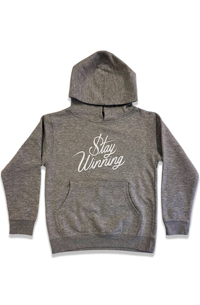 Stay Winning Original Script Youth Hoodie