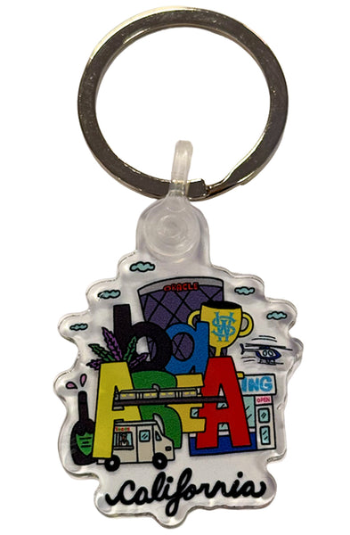 Stay Winning Bay Area Keychain