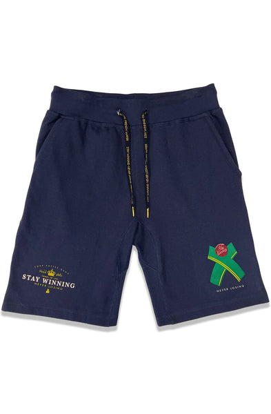 Stay Winning Cork Popper Gang Navy Sweat Shorts