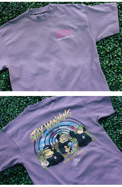 Luôn chiến thắng Gorilla Deps Purple Tee