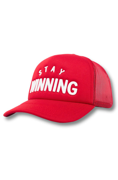 Stay Winning Red Trucker Hat