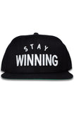 Stay Winning Black Snapback Hat