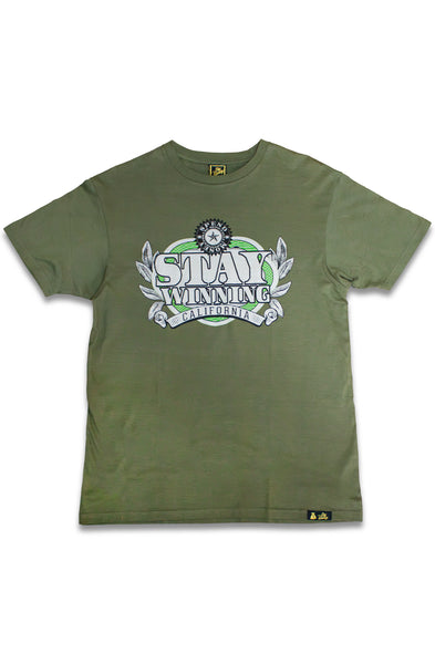 Stay Winning Spend Money Green Tee