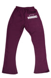 Stay Winning Maroon Flare Sweatpants