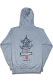 Luôn chiến thắng cuộc họp Mobb Áo hoodie có khóa kéo màu xám