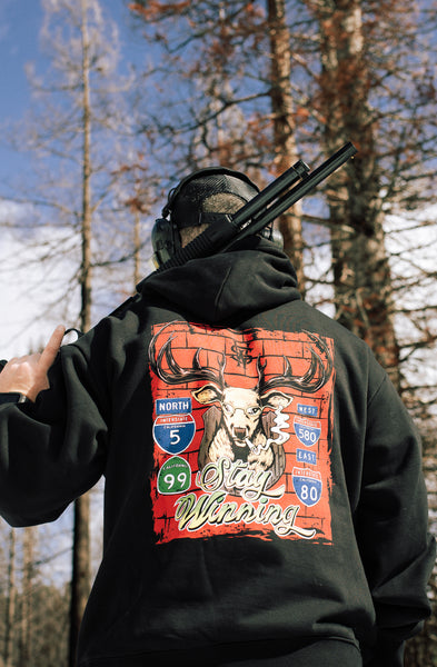 Stay Winning Deer Trophy Black Hoodie