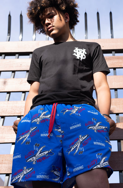 Stay Winning Americano Blue Shorts