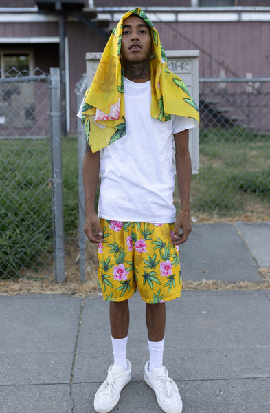 Stay Winning Hippie Hoop Shorts (Yellow)