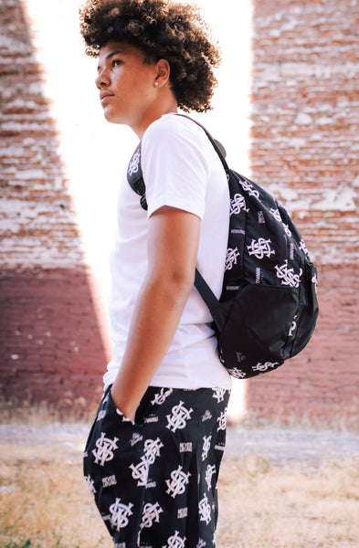 Stay Winning Black Swim Trunks