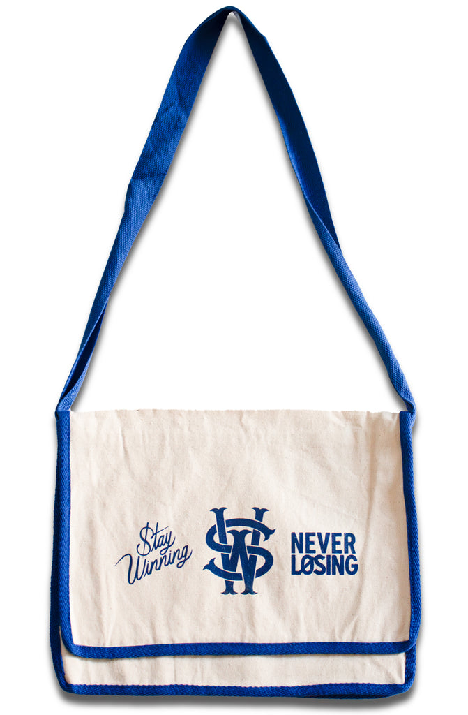 Stay Winning Royal Blue Messenger Bag Stay Winning Royal Blue Messenger Bag