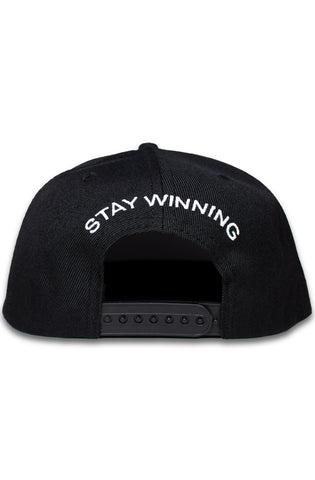 Stay Winning SW Black Snap Back Hat
