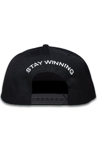 Stay Winning SW Black Snapback Hat