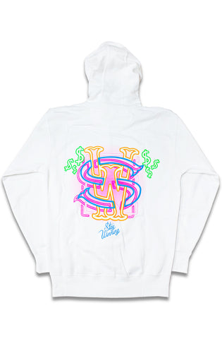 Stay Winning Westside Neon White Zip-Up Hoodie