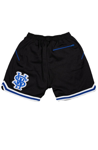 Stay Winning Black/Blue Mesh Shorts