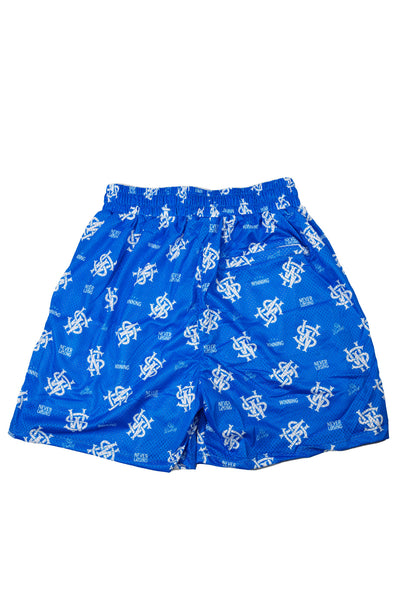 Stay Winning All Over Logo Blue Hoop Shorts