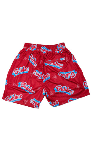 Stay Winning Red All Over Bubbas Hoop Shorts
