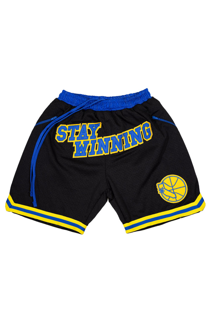 Stay Winning Golden State Retro Black Shorts Stay Winning Golden State Retro Black Shorts