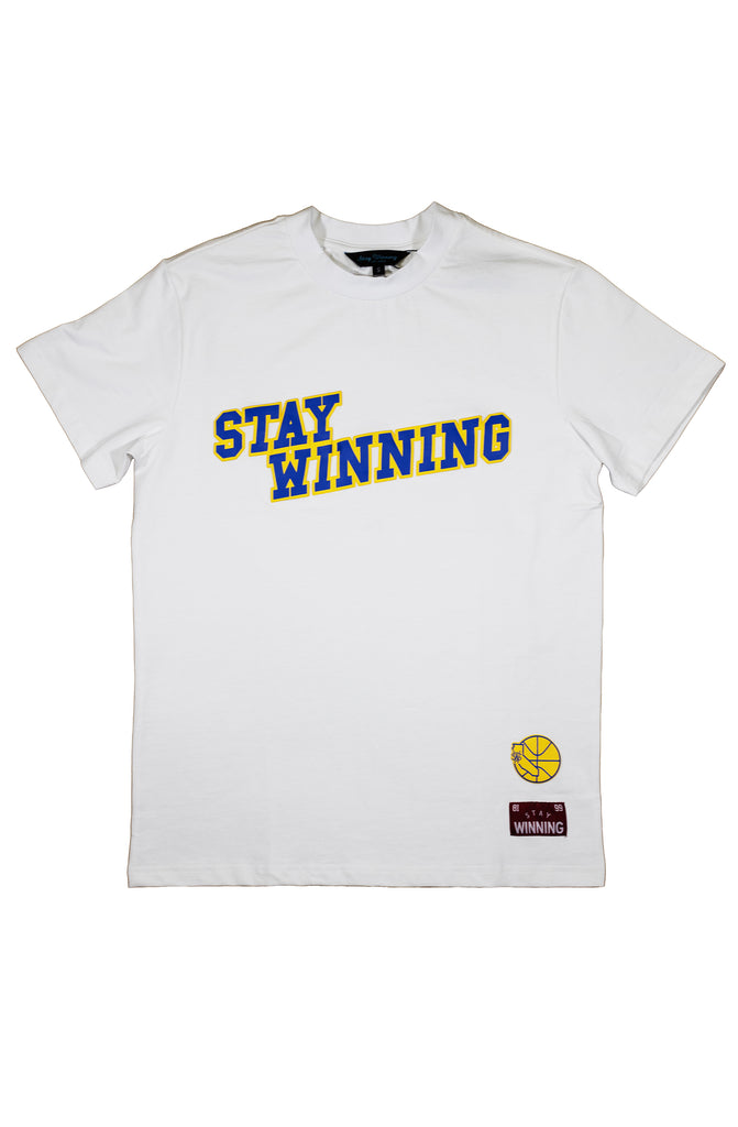 Stay Winning Golden State Retro White Tee Stay Winning Golden State Retro White Tee