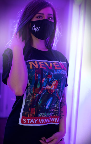 Stay Winning Never Losing "No Games" Black Tee