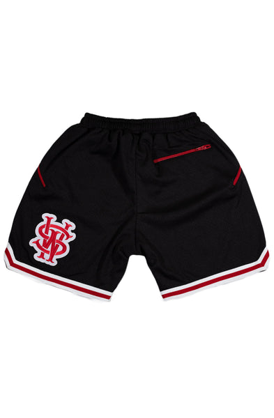 Stay Winning Black/Red Mesh Shorts