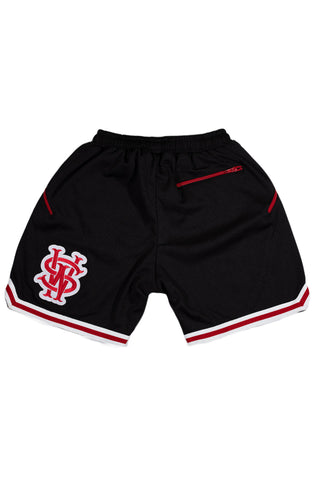 Stay Winning Black/Red Mesh Shorts