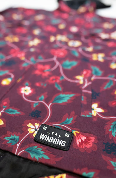 Stay Winning Áo khoác hoa màu hạt dẻ