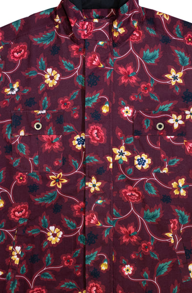 Stay Winning Áo khoác hoa màu hạt dẻ