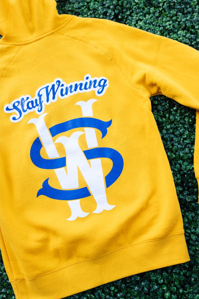 Luôn chiến thắng Không bao giờ thua Áo hoodie vàng Logo Shadow