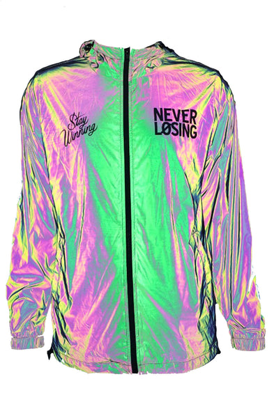 Stay Winning Blue 3M Windbreaker Zip-Up Jacket