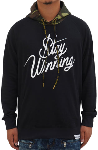 Stay Winning Never Losing Royal Blue/White Zip-Up Hoodie