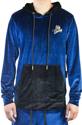 Stay Winning Never Losing Royal Blue/White Zip-Up Hoodie