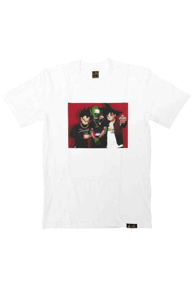 Stay Winning x Double Up DBZ/PIF White Tee Stay Winning x Double Up DBZ/PIF White Tee
