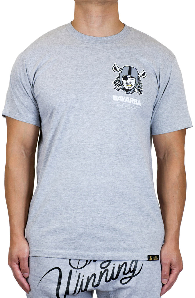 Stay Winning Bay Area Grey Tee Stay Winning Bay Area Grey Tee