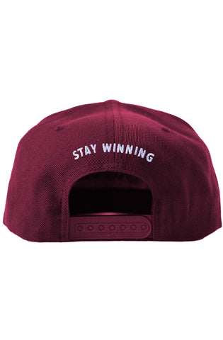 Stay Winning Bubbas Maroon Snapback Hat