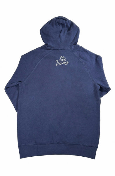 Luôn chiến thắng áo hoodie màu xanh hải quân/xám