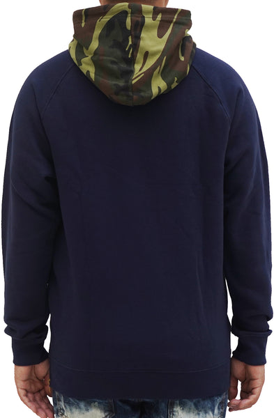 Stay Winning Script Navy/White Camo Hoodie