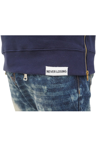 Stay Winning Script Navy/White Camo Hoodie