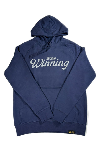 Luôn chiến thắng áo hoodie màu xanh hải quân/xám