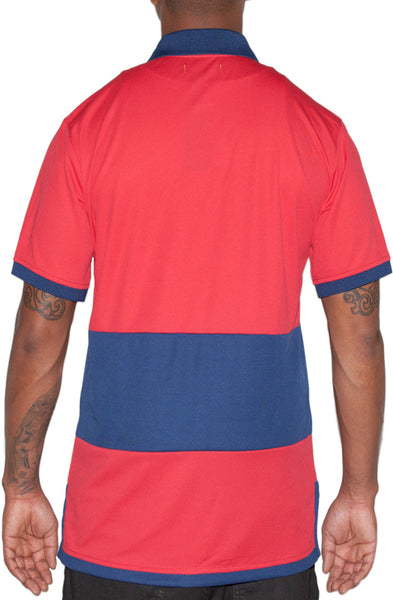 Stay Winning Red/Navy Soccer Polo Tee