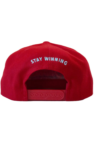 Stay Winning Bubbas Red Snapback Hat