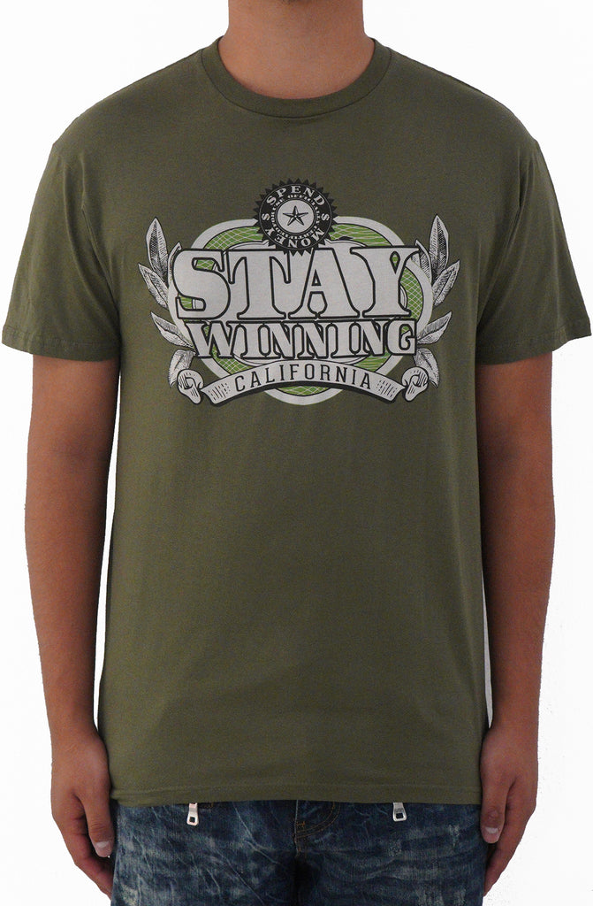 Stay Winning Spend Money Green Tee Stay Winning Spend Money Green Tee
