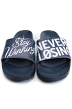 Stay Winning Never Losing Navy Slides