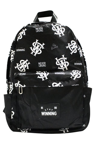 Stay Winning Black Backpack