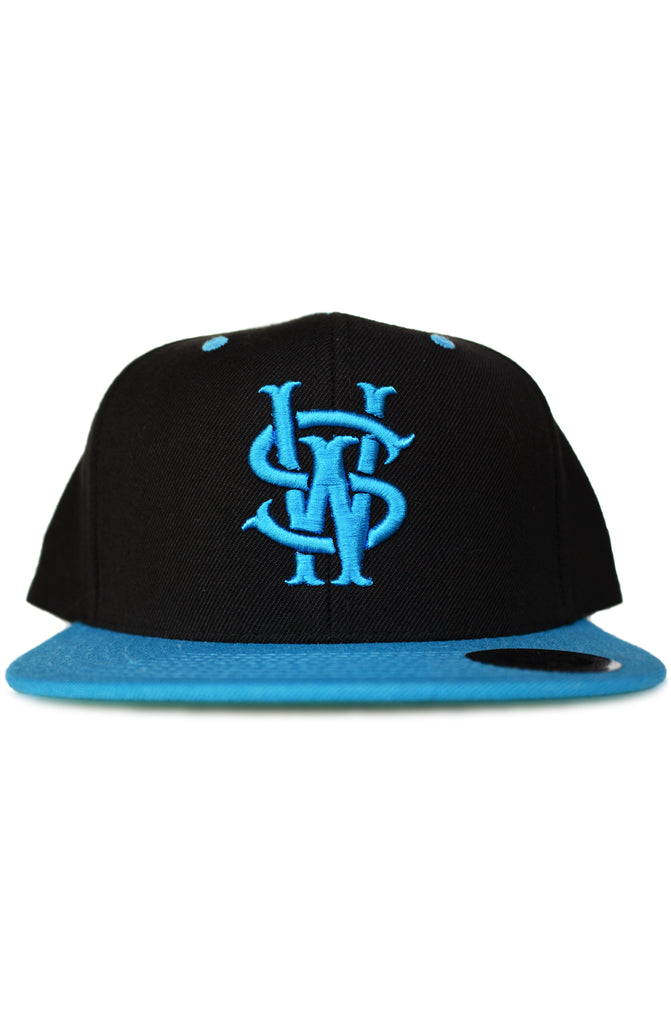 Stay Winning SW Black/Aqua Snapback Hat Stay Winning SW Black/Aqua Snapback Hat