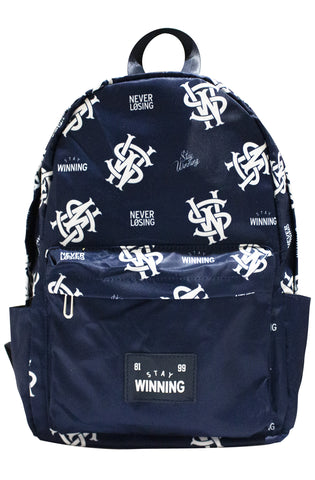 Stay Winning Blue Backpack