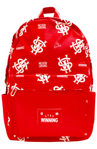 Stay Winning Red Messenger Bag
