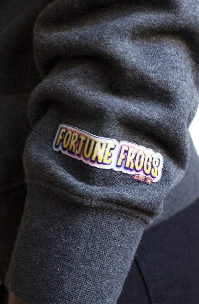 Luôn chiến thắng vận may Ếch áo hoodie màu xám